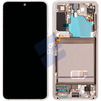 Samsung SM-G991B Galaxy S21 LCD Display + Touchscreen + Frame - GH82-24544C/GH82-24545C - White