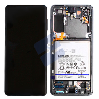 Samsung SM-G991B Galaxy S21 LCD Display + Touchscreen + Frame - GH82-24716A/GH82-24718A - With Battery - Grey