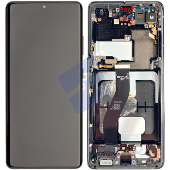 Samsung SM-G998B Galaxy S21 Ultra LCD Display + Touchscreen + Frame - GH82-26035A/GH82-26036A - (No Camera/Battery) - Black
