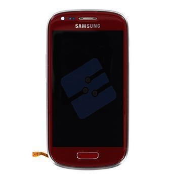 Samsung I8190 Galaxy S3 Mini LCD Display + Touchscreen + Frame GH97-14204F Red