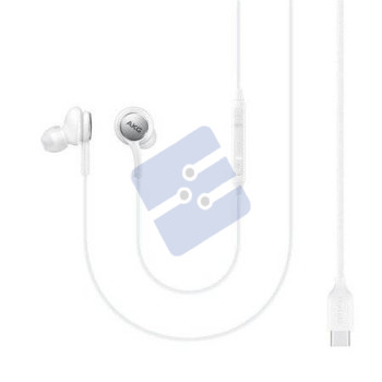Samsung AKG Type-C In-Ear Earphones - EO-IC100BWEGEU/GP-OAU021AMDWW - Bulk Original - White