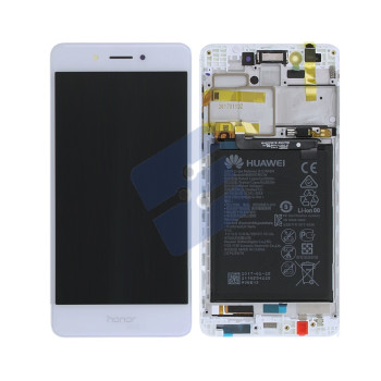 Huawei Honor 6C/Nova Smart (DIG-L01) LCD Display + Touchscreen + Frame White 02351FUU Incl. Battery and Parts