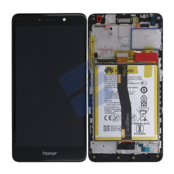 Huawei Honor 6X (BLN-L21) LCD Display + Touchscreen + Frame Black 02351BNB Incl. Battery and Parts