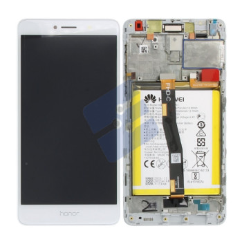 Huawei Honor 6X (BLN-L21) LCD Display + Touchscreen + Frame - 02351ADQ - Incl. Battery And Parts - White