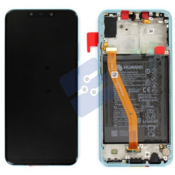 Huawei Nova 3 (PAR-LX1) LCD Display + Touchscreen + Frame - 02352BQN/02352DTJ - Incl. Battery And Parts - Blue