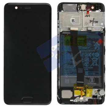 Huawei P10 LCD Display + Touchscreen + Frame Black Incl. Battery and Parts 02351DGP