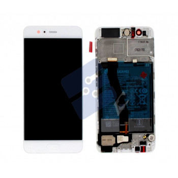Huawei P10 LCD Display + Touchscreen + Frame Incl. Battery and Parts 02351DQN;02351GVS;02351ENH White