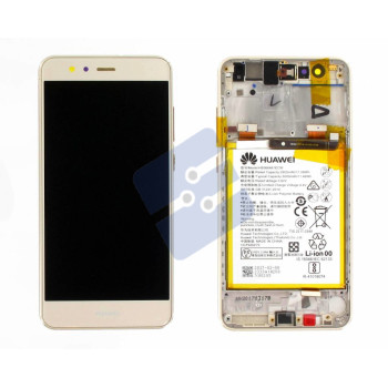 Huawei P10 Lite LCD Display + Touchscreen + Frame Incl. Battery Gold 02351FSN
