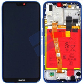 Huawei P20 Lite (ANE-LX1) LCD Display + Touchscreen + Frame Incl. Battery and Parts 02351VUV; 02351XUA Blue