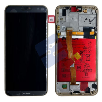Huawei P20 Lite (ANE-LX1) LCD Display + Touchscreen + Frame Incl. Battery and Parts 02351WRN Gold