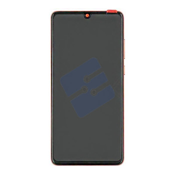 Huawei P30 (ELE-L29) LCD Display + Touchscreen + Frame - 02352NLQ/02353UBW - Incl. Battery + Parts - Amber
