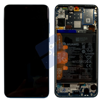 Huawei P30 Lite (MAR-LX1M) LCD Display + Touchscreen + Frame - 02352RPW - Incl. Battery And Parts - Midnight Black