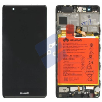 Huawei P9 LCD Display + Touchscreen + Frame Black Incl. Battery and Parts 02350RPT