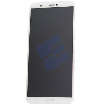 Huawei P Smart (FIG-LX1)  LCD Display + Touchscreen + Frame Incl. Battery 02351SVE White
