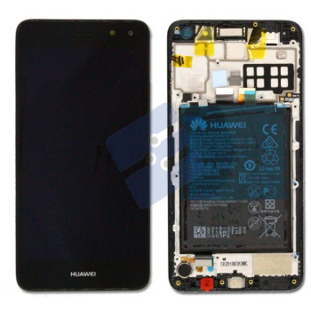 Huawei Y5 III 2017/Y6 2017 (MYA-L11) LCD Display + Touchscreen + Frame - 02351DMD - Incl. Battery And Parts - Black