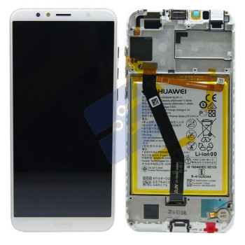 Huawei Y6 (2018) (ATU-L11)/Y6 Prime (2018) (ATU-L11) LCD Display + Touchscreen + Frame Incl. Battery and Parts White 02351WLK