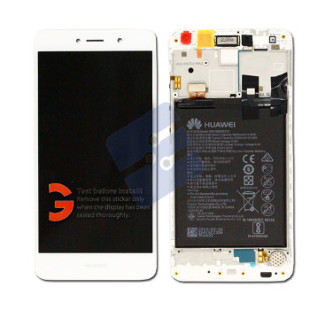 Huawei Y7 LCD Display + Touchscreen + Frame Incl. Battery and Parts 02351GJV  Silver