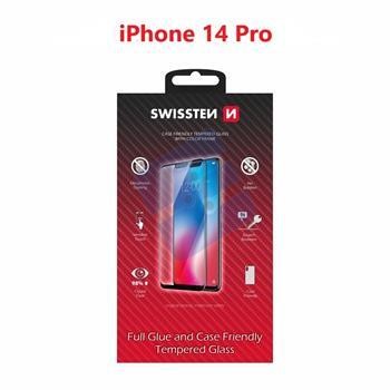 Swissten iPhone 14 Pro Max Tempered Glass - 54501826 - Full Glue - Black