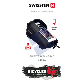 Swissten Bicycle Holder - 65020100 - Waterproof - Size XL - Black
