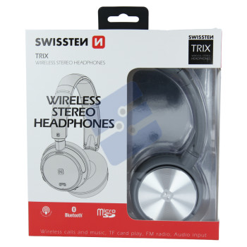 Swissten Trix Stereo Headphones - 52510501 - Wireless - Titan Silver/Grey