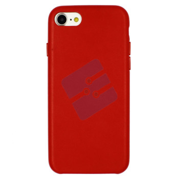 Apple iPhone 7 Plus/iPhone 8 Plus - Leather Case - Red