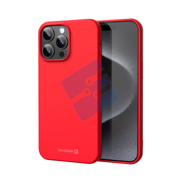Swissten iPhone 15 Pro Max Soft Joy Case - 34500319 - Red