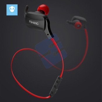 Fshang  Bluetooth  Headset - S2- Black +Red