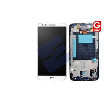 LG G2 (D802) LCD Display + Touchscreen + Frame - White