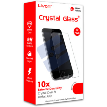 Livon Apple iPhone 6 Plus/iPhone 6S Plus Tempered Glass Bundle Pack 10 Pieces