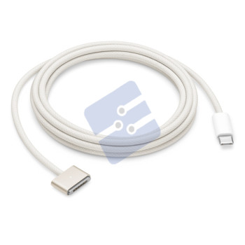Apple USB-C to MagSafe 3 Cable - MPL33ZM/A - Bulk Original - 2 Meter - Starlight