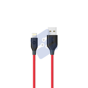 Multiline PowerLine Lightning USB Cable - 1,2M - Red