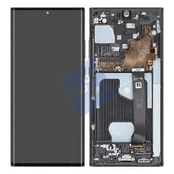 Samsung SM-N985F Galaxy Note 20 Ultra/SM-N986F Galaxy Note 20 Ultra 5G LCD Display + Touchscreen + Frame - GH82-31458A/GH82-31461A/GH82-31453A/GH82-31459A - (No Camera) - Black