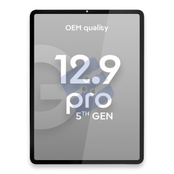 Apple iPad Pro  2021 (12.9) - (5th Gen)/Pro 12.9 6th Gen. (2022) LCD Display + Touchscreen - Black