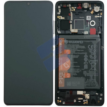 Huawei P30 (ELE-L29) LCD Display + Touchscreen + Frame - 02354HLT - Incl. Battery And Parts (NEW VERSION) - Black