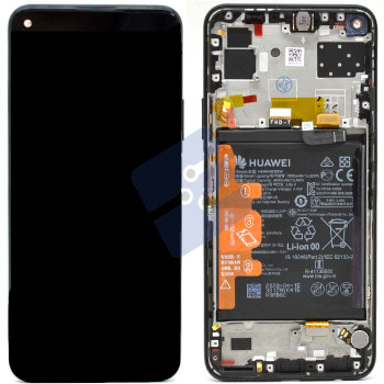 Huawei P40 Lite 5G (CDY-NX9A) LCD Display + Touchscreen + Frame - 02353SUN - Incl. Battery And Parts - Black
