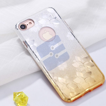 Fshang - Rose Cherry  Series - iPhone 7/8 Plus TPU Case  -  Gold