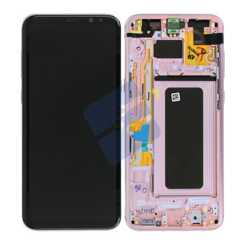 Samsung G955F Galaxy S8 Plus LCD Display + Touchscreen + Frame - GH97-20470E/GH97-20564E - Pink
