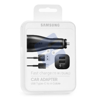 Samsung Adaptive Fast Car Charger (18W) + Type-C USB Cable - EP-LN915CBEGWW - Black