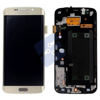 Samsung G925F Galaxy S6 Edge LCD Display + Touchscreen + Frame GH97-17162C Gold