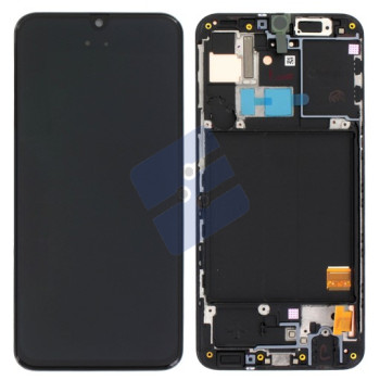 Samsung SM-A405F Galaxy A40/SM-A405F Galaxy A40 LCD Display + Touchscreen + Frame - GH82-19672A/GH82-19674A - SERVICE PACK - Black