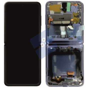Samsung SM-F700F Galaxy Z Flip LCD Display + Touchscreen + Frame - GH82-22215A/GH82-22347A - Mirror Black