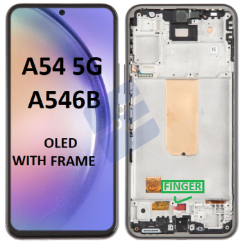 Samsung SM-A546B Galaxy A54 LCD Display + Touchscreen + Frame - Black