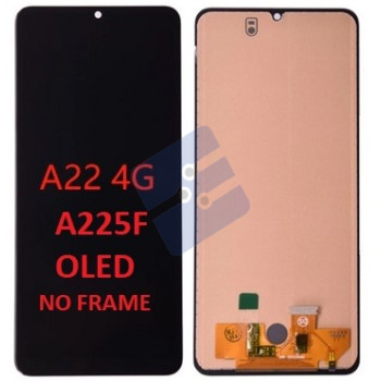 Samsung SM-A225F Galaxy A22 4G LCD Display + Touchscreen + Frame - (OLED) - No Frame - Black