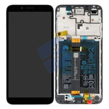 Huawei Y5p (DRA-LX9) LCD Display + Touchscreen + Frame Incl. Battery and Parts 02353RJP Black