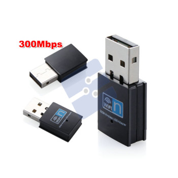 Mini 300Mbps - USB WiFi Wireless Adapter Network WLan